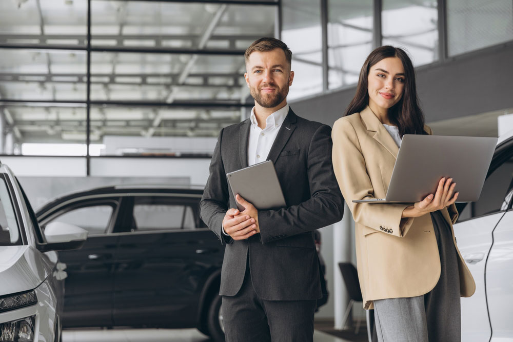 Cars lineup closeup red